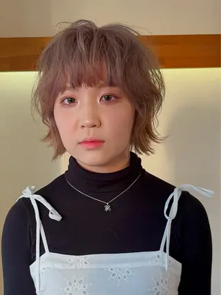 ショート カラー 梅田 illfrere 所属・イルフレール ryuのヘアスタイル