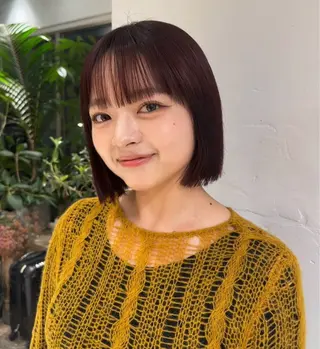 ミディアム 🪽ブリーチ/ショー ト/ボブmiyu🪽のヘアスタイル