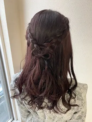 セミロング ヘアアレンジ 沢田 瞳のヘアスタイル