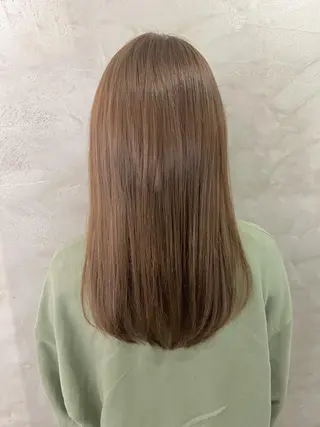セミロング カラー FUJINO RYOのヘアスタイル