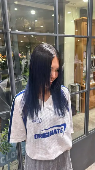 ロング ボブレイヤー/ ブリーチ/miyuuのヘアスタイル