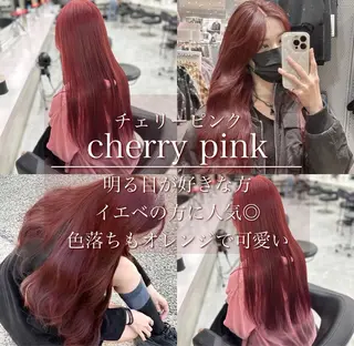 ロング カラー kazuki🍑韓国 トレンド暖色🫗のヘアスタイル