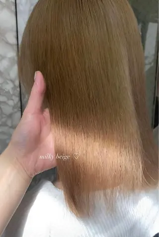 ミディアム 韓国レイヤー/透明感 カラー🦋mioのヘアスタイル