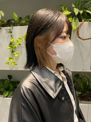 ミディアム Kuku所属・つぼみ/パーマ ／レイヤー／ボブのヘアスタイル