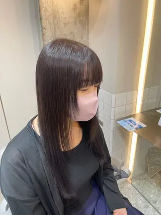 ロング 新宿/韓国風レイヤー /艶カラーRionaのヘアスタイル