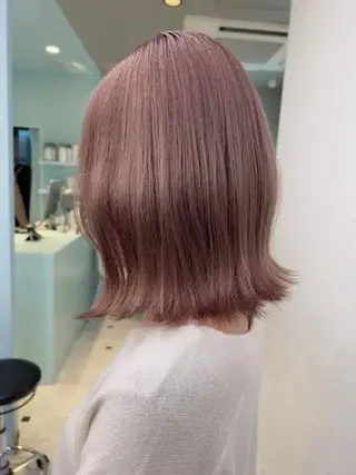 ミディアム カラー 長瀬 遥姫のヘアスタイル