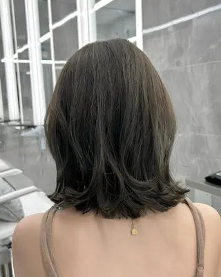 ミディアム 韓国顔まわり/前髪 /レイヤー/いつきのヘアスタイル