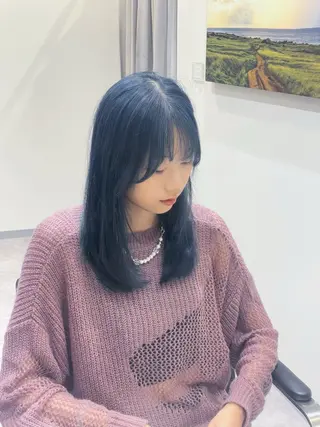 セミロング 中国人美容師/透明感 縮毛矯正/ジャックのヘアスタイル