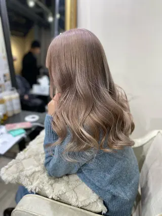 カラー ハイトーン✨艶髪💘 💘 AYANO💘のヘアスタイル