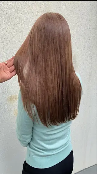 セミロング カラー 髪質改善カラー ケアブリーチ/タムのヘアスタイル