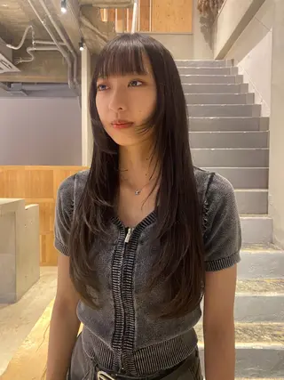 ロング レイヤーカット/ ダブルカラー/櫻井のヘアスタイル