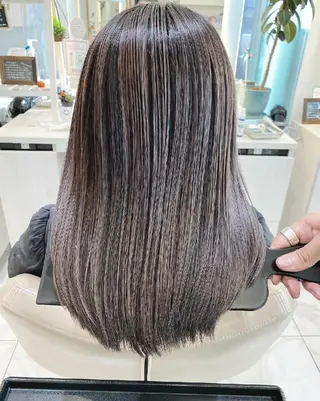 セミロング カラー ＡＳＨ 大宮のヘアスタイル