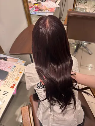 セミロング 韓国カシスピンク🩰 mai🐰ྀི🤍のヘアスタイル