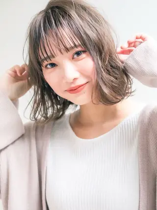 ミディアム パーマ 韓国ヘア🇰🇷／艶 カラー🌈/木村和生のヘアスタイル