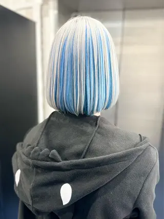 ショート white．梅田所属・GATE. カラーモデル募集のヘアスタイル