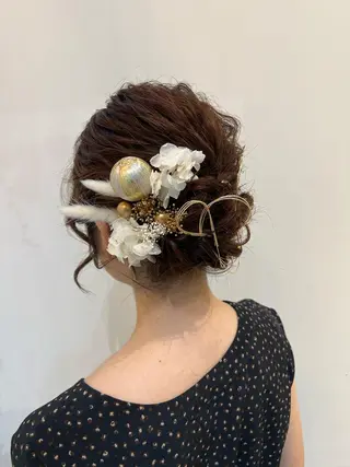 ヘアアレンジ ブリーチしない暖色 カラー🥀杉 優菜のヘアスタイル