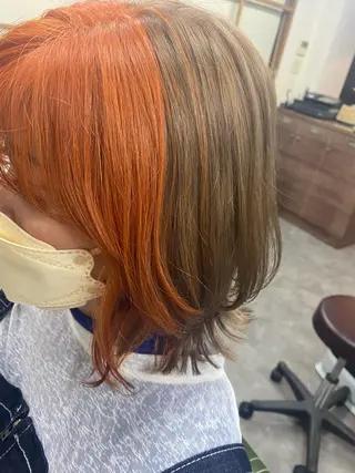 ミディアム 永沼 真依のヘアスタイル