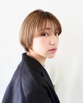 ショート カラー ショートボブ縮毛矯正 髪質改善のプロ山道潤のヘアスタイル