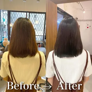 ミディアム カラー SALOWIN 池袋Suite店所属・髪質改善特化 安東駿介のヘアスタイル