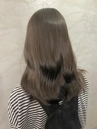 セミロング カラー FUJINO RYOのヘアスタイル