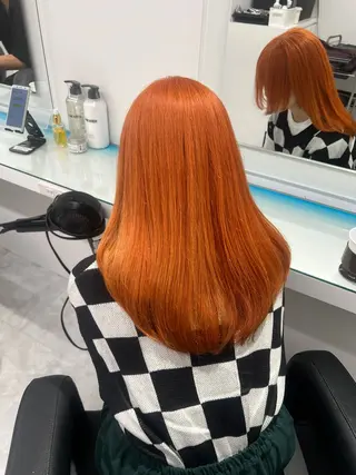 カラー 暖色カラーメンズ カットHIMENAのヘアスタイル