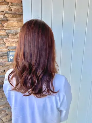 ロング カラー 似合わせバランス得意 青野さくらのヘアスタイル