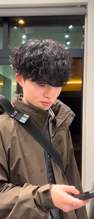 ミディアム パーマ メンズ fifth 今西翔汰のヘアスタイル