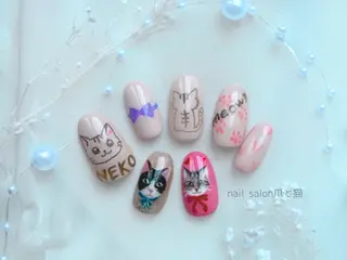 ネイル パラジェル登録店 爪と猫NANAMIのネイルデザイン