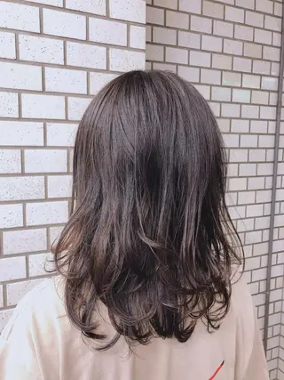 ミディアム hair &eye LAWE.店長のヘアスタイル