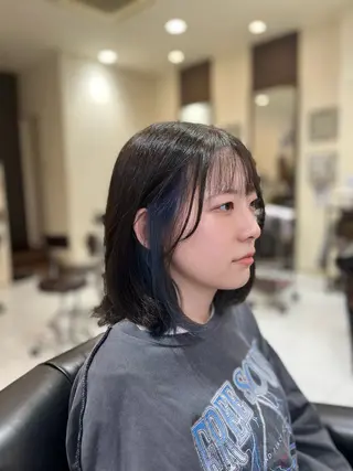 ミディアム カラー 小野 友暉のヘアスタイル