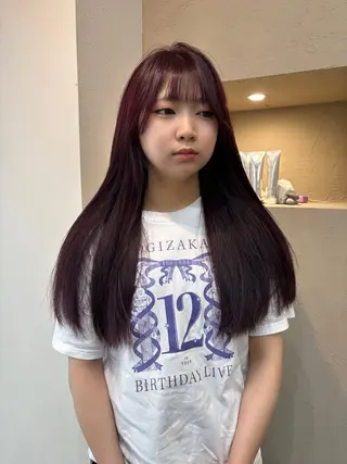 ロング 古賀 光のヘアスタイル