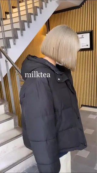 ミディアム カラー Selenehair 三条本店のヘアスタイル