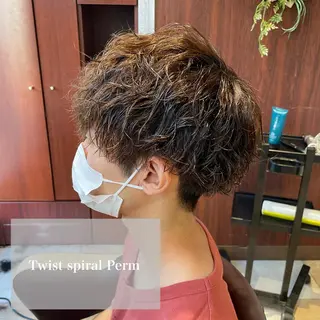 ショート メンズ ツイスパ/メンズ特化 🦋𝑺𝑶𝑵𝑬の眉毛・アイブロウイメージ