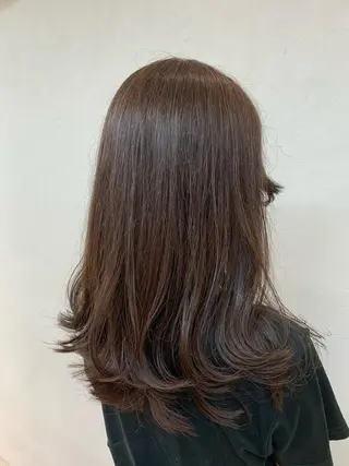 セミロング カラー 透明感カラー/ ダブルカラー /ソラのヘアスタイル