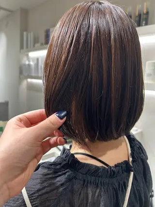 ショート カラー 🩰ニシムラヒカリ 半個室salon♡*のヘアスタイル