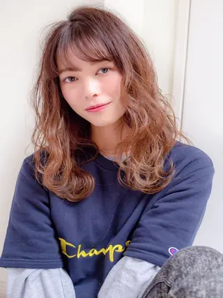 セミロング 髪質改善縮毛矯正 リピートNo.1米倉のヘアスタイル