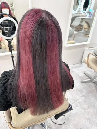 カラー ボブ、レイヤー、 ハイトーン、古淵のヘアスタイル