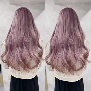 ロング カラー ブリーチ無しダブル カラー🦕まどかのヘアスタイル