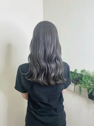 セミロング カラー 尾崎 弘和のヘアスタイル