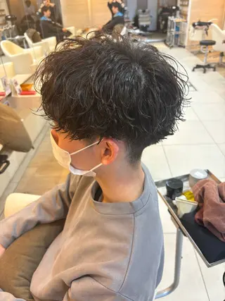 ショート カラー パーマ ヘアアレンジ メンズ キッズ 🫧Selene SHOGO🫧のヘアスタイル