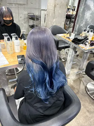 ロング カラー ハイトーンブロンド 横浜💞ミオのヘアスタイル