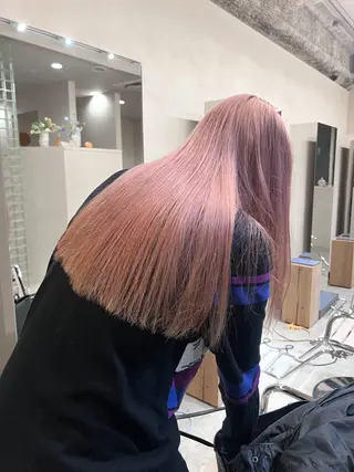 ロング カラー 渡部 真世のヘアスタイル