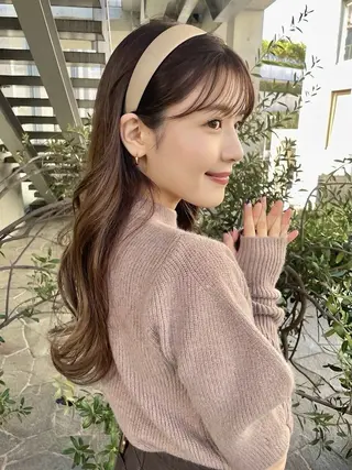 ロング カラー 透明感カラーと映画 美容師/yujiのヘアスタイル