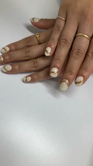 ネイル Go Today shaire salon 吉祥寺Glint店所属・【🌿シンプル/上品 】MizuKi🫧のネイルデザイン