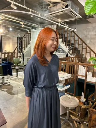 ロング カラー レイヤーカット/髪質 改善✨/藤田侑花のヘアスタイル