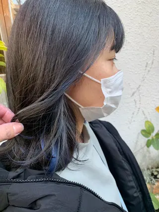 セミロング カラー LEB所属・下河 宗太のヘアスタイル