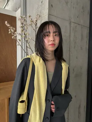 ミディアム 佐藤 将斗のヘアスタイル