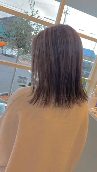 ミディアム カラー 💫レイヤーカット✨ 透明感カラー工藤雄大のヘアスタイル