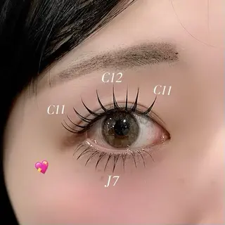 マツエク・マツパ OLIVIA GINZA 阪井のマツエク・マツパデザイン