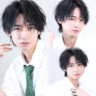 ショート パーマ メンズ メンズ縮毛矯正/折羽 翔也のヘアスタイル